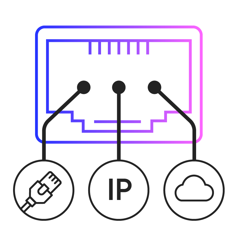 Guaranteed bandwidth up to 40Gbps with Multiple Services over One Port (MSOP)