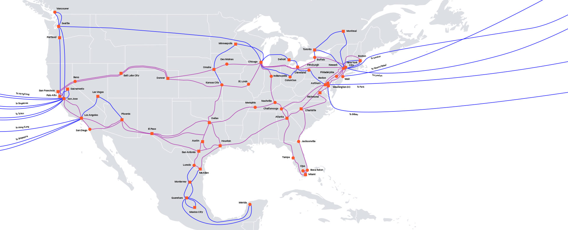internet fiber backbone map